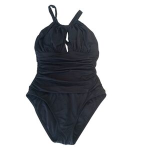La Blanca Island Lingerie - Costume Intero Donna Blu Indaco Con Scollo Rotondo - Taglia 8 - 6